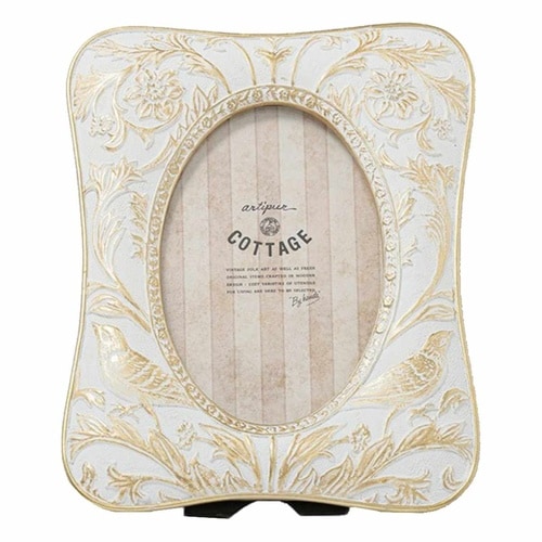 フォトフレーム 花鳥フォトフレーム ホワイト