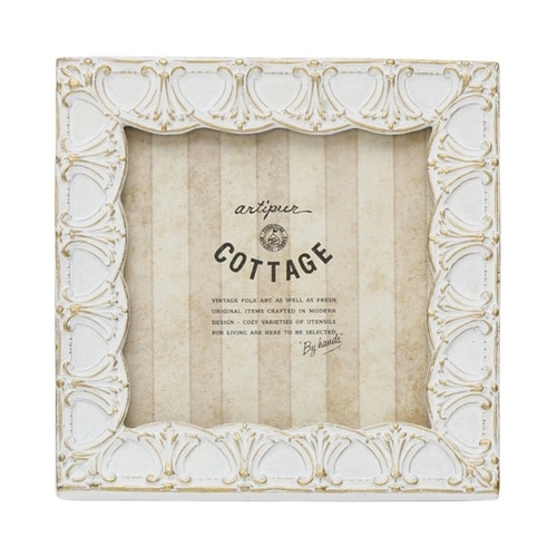 フォトフレーム S スクエア レジン ホワイト