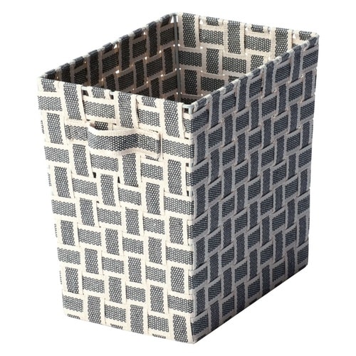 収納ボックス 取っ手付き バスケット グレー