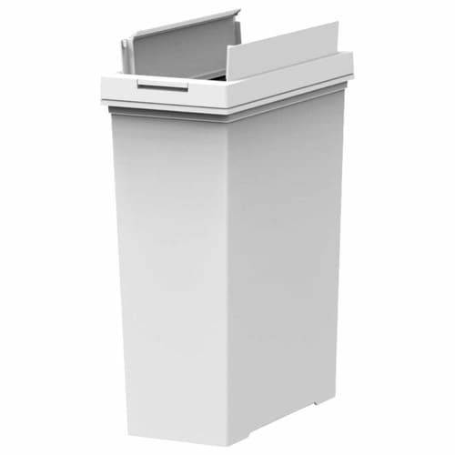 ゴミ箱 20L 棚下で使える 両開き ホワイト