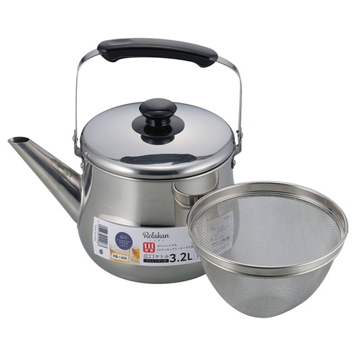 やかん 3.2L IH対応 茶漉し付き リラカン