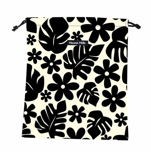 巾着袋 M 消臭 抗菌 大 体操着入れ ハワイアン