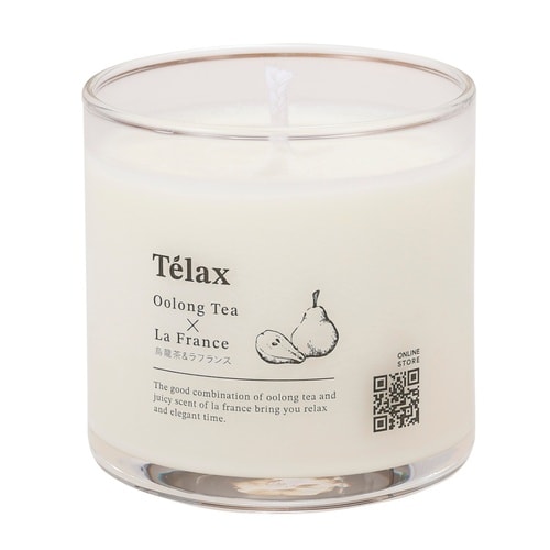 Telax アロマキャンドル 烏龍茶×ラフランス