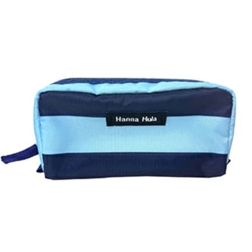 ポーチ Hanna Hula ボーダーネイビー