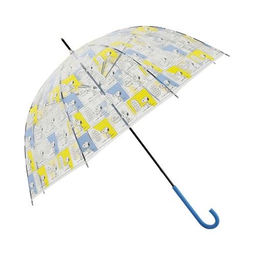 長傘 雨傘 ピーナッツ クリアアンブレラ B