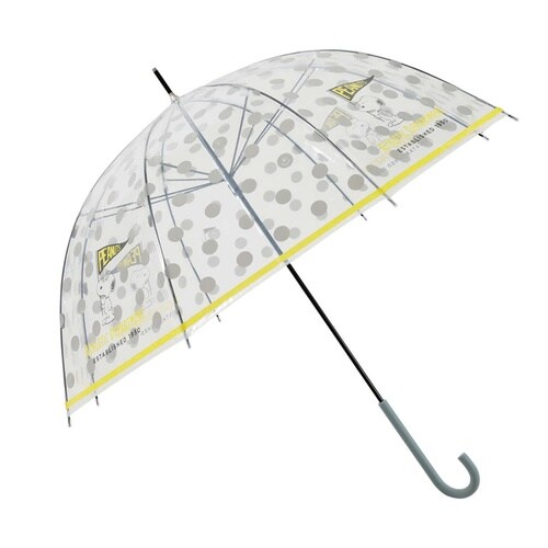 長傘 雨傘 ピーナッツ クリアアンブレラ D