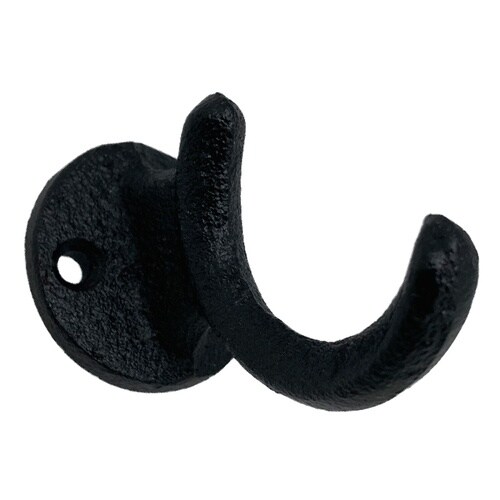 フック キャストアイアン B 壁掛け ブラック