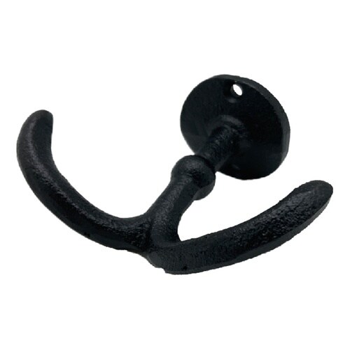 フック キャストアイアン G 壁掛け ブラック