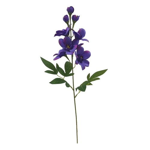 造花 デルフィニウムスプレー ホワイト ライラック