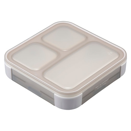 弁当箱 薄型弁当箱 グレーベージュ