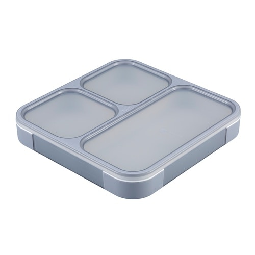 弁当箱 800ml 抗菌 フードマン グレー