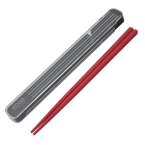 箸&ケース 25EDGE 箸箱セット レッド
