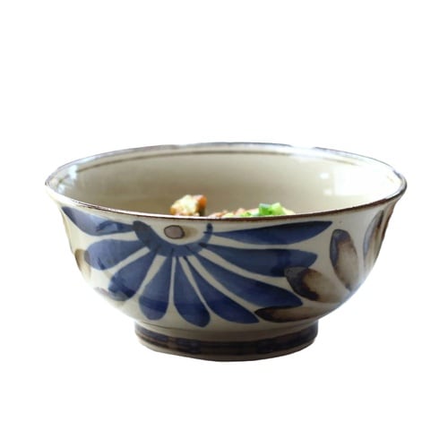 鉢 民彩はな絵 麺鉢 18.5cm 日本製