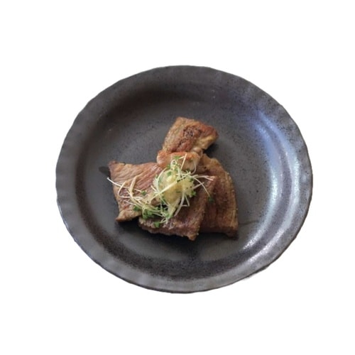 皿 7寸 大皿 黒茶 日本製