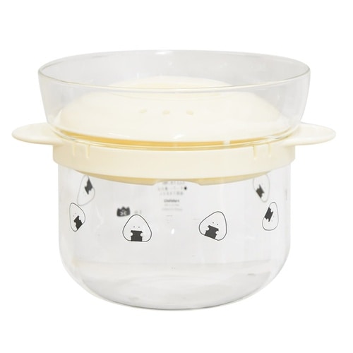 電子レンジ用炊飯器 1から2合 ホワイト