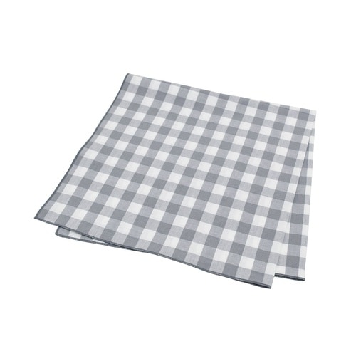 ランチクロス ギンガムチェック グレー