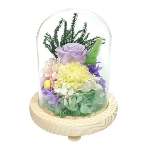 供え花 仏花 ガラス ドームアレンジメント C