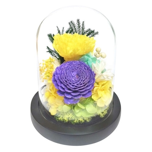 供え花 仏花 ガラスドームアレンジメント C