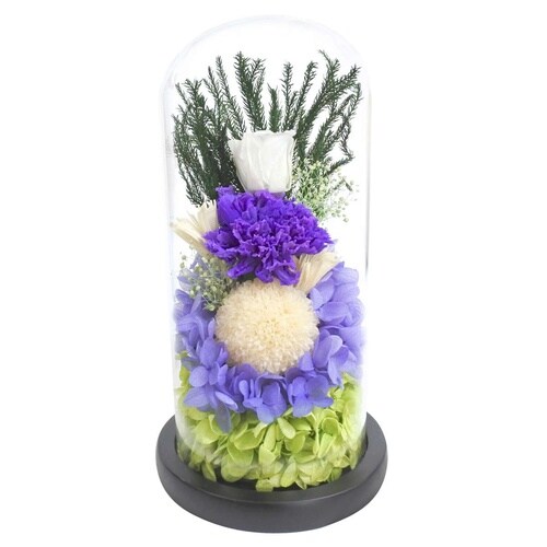 供え花 仏花 ガラスドームアレンジメント F