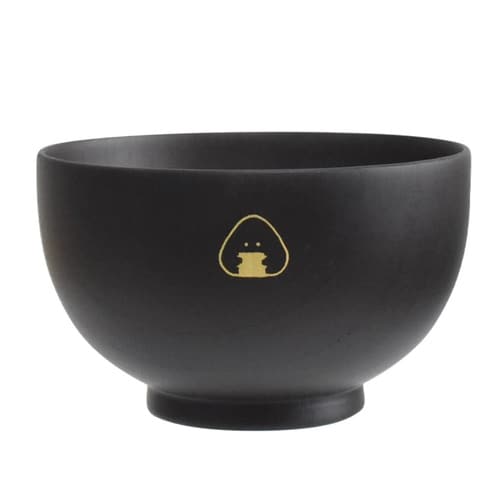 茶碗 ぎゅっとおにぎりさん 木製 汁椀 黒
