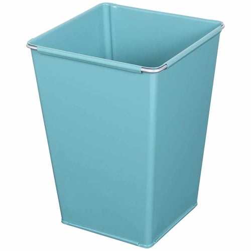 ゴミ箱 5L スチール製 おしゃれ グレーグリーン