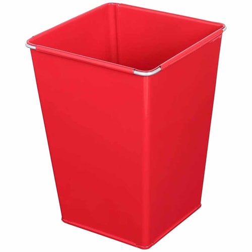 ゴミ箱 5L スチール製 おしゃれ レッド