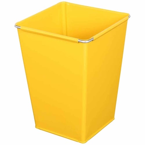 ゴミ箱 5L スチール製 おしゃれ イエロー