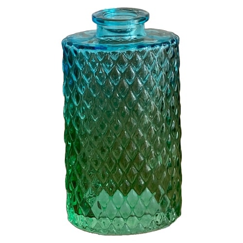 花瓶 プチフラワーベース ショート ブルー