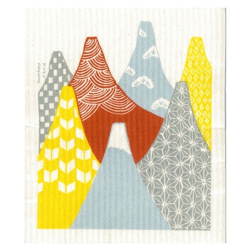 スポンジワイプ スポンジ 食器拭き ふきん 赤