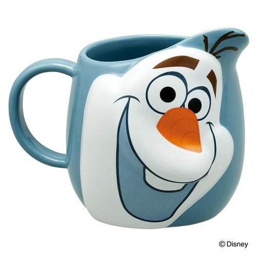 マグカップ 陶器ダイカットマグカップ オラフ