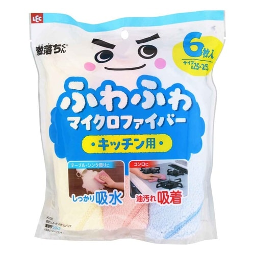 激落ちくん クロス 6枚入り キッチン用 掃除用品