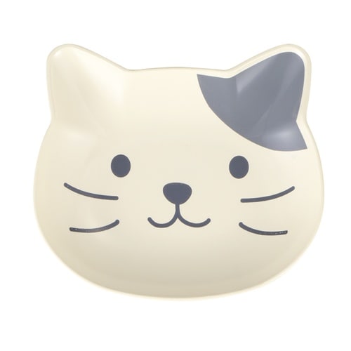 catte face 抗菌 プレート 白グレー