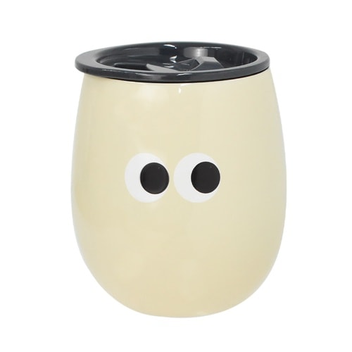 タンブラー イロイロオメメ ベージュ