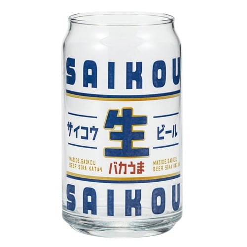 グラス 360ml 缶型グラス サイコウ生ビール