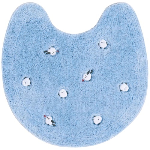 トイレマット 60×60cm ブルー