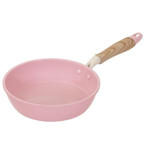 フライパン 20cm IH対応 ペールピンク