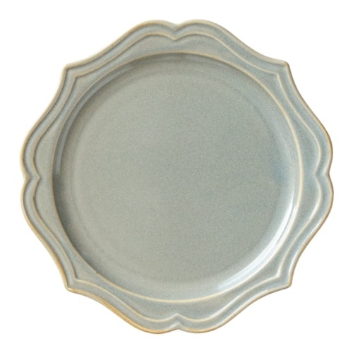 皿 Vanves 18cm 丸皿 グレー