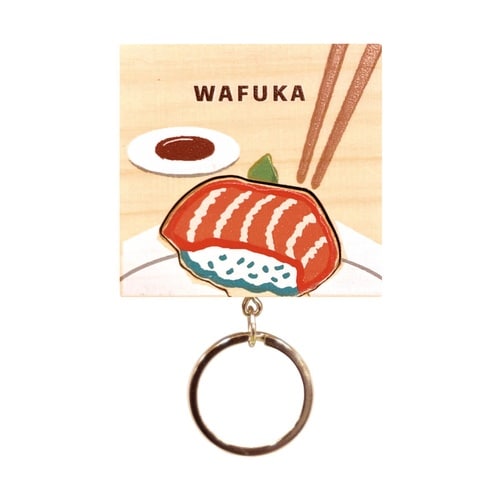 キーホルダー マグネットキーホルダー ひのき 寿司