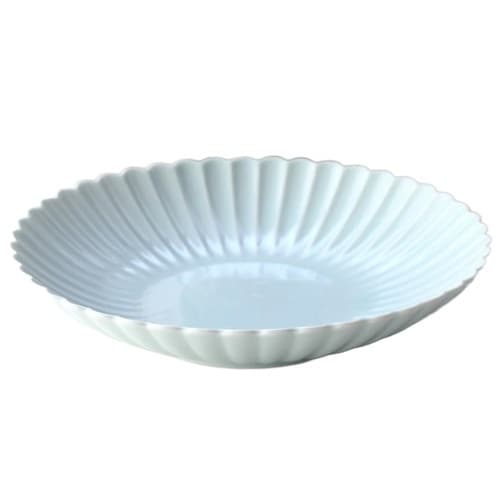 皿 菊花和膳 大皿 21cm 青磁