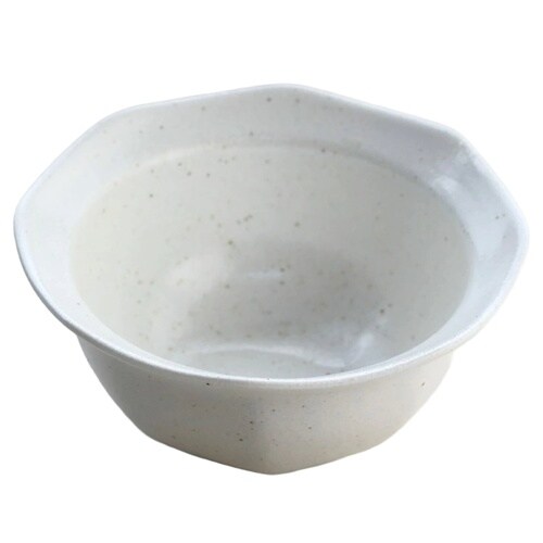 鉢 美濃焼 八角 小鉢 12cm 白粉引