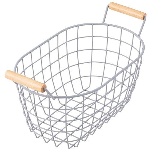 オーバルバスケット Sサイズ サンドグレー
