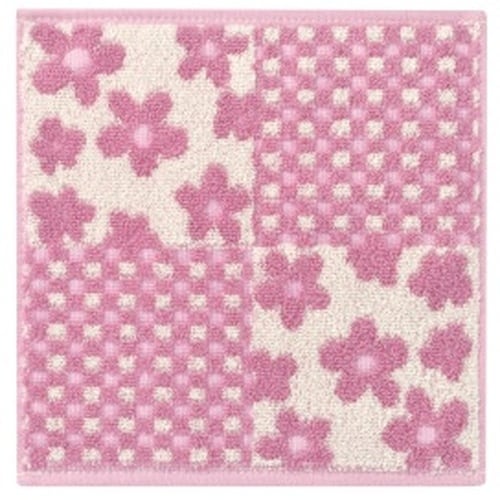 レディースのタオルハンカチ 水玉×花柄 50枚入