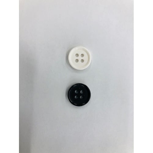 ボタン13mm白10P