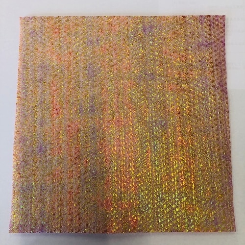 フエルト調オーロラクロス レッド 5枚