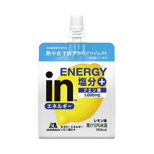 inゼリー エネルギーレモン塩分+ 180g 6個