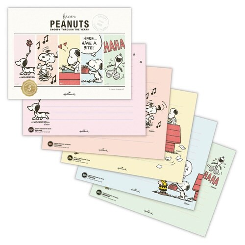 便箋スヌーピー5Dピーナッツ×6