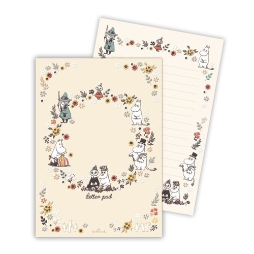 便箋ムーミンフラワーフレーム×6