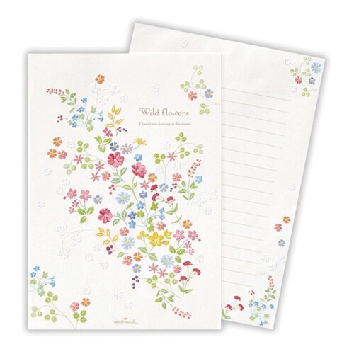 便箋ワイルドフラワー×6