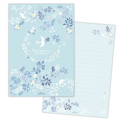 便箋幸福の鳥×6