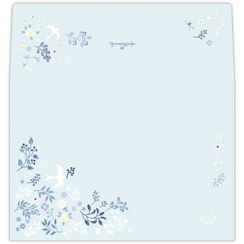 封筒幸福の鳥×6